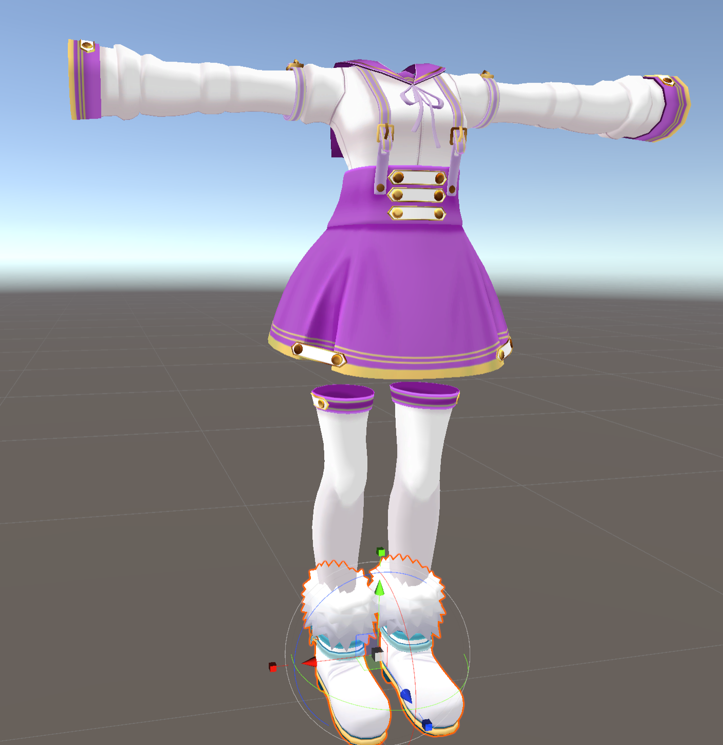 Purple dress costume reference