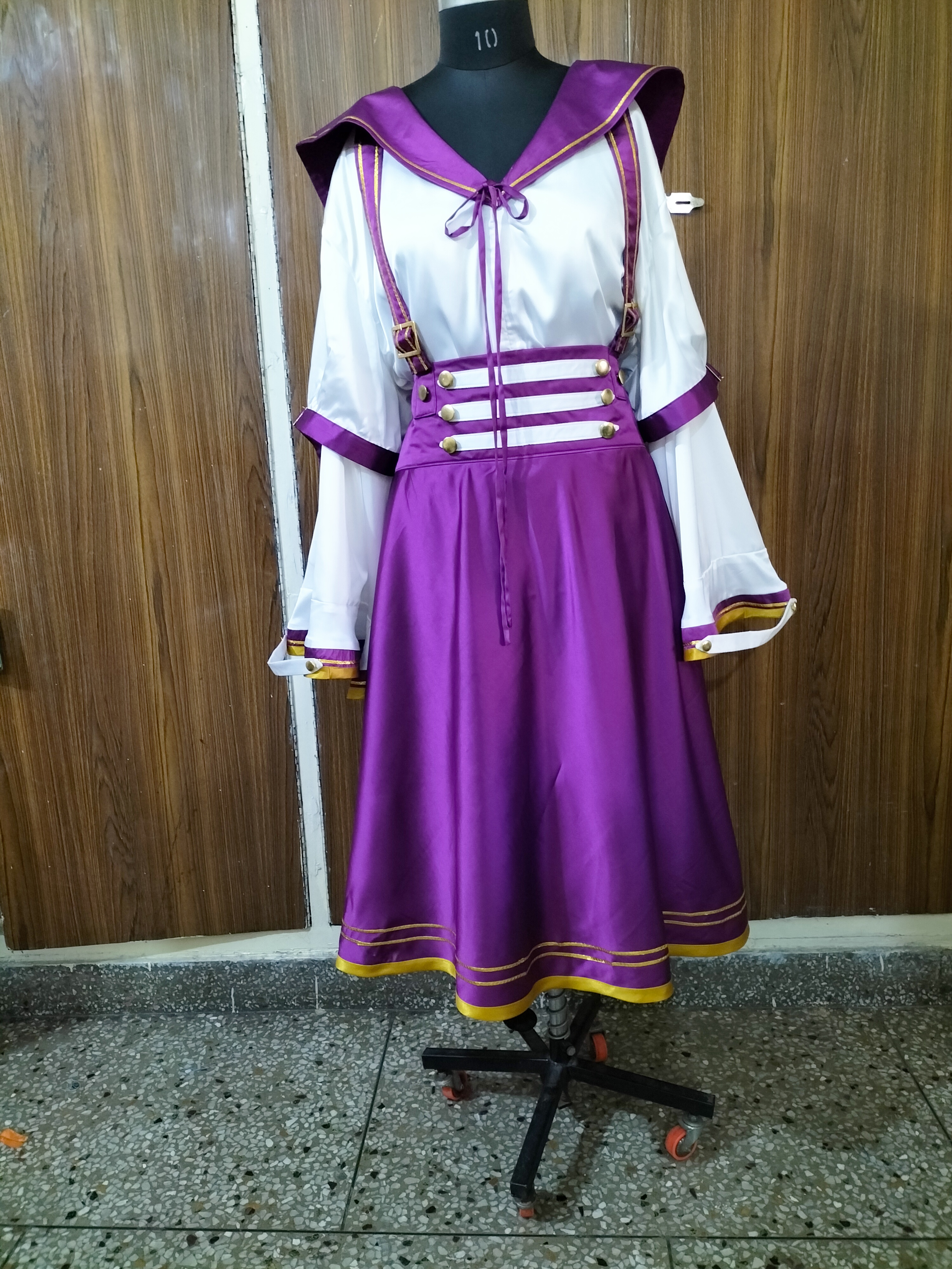 Purple dress source product photo