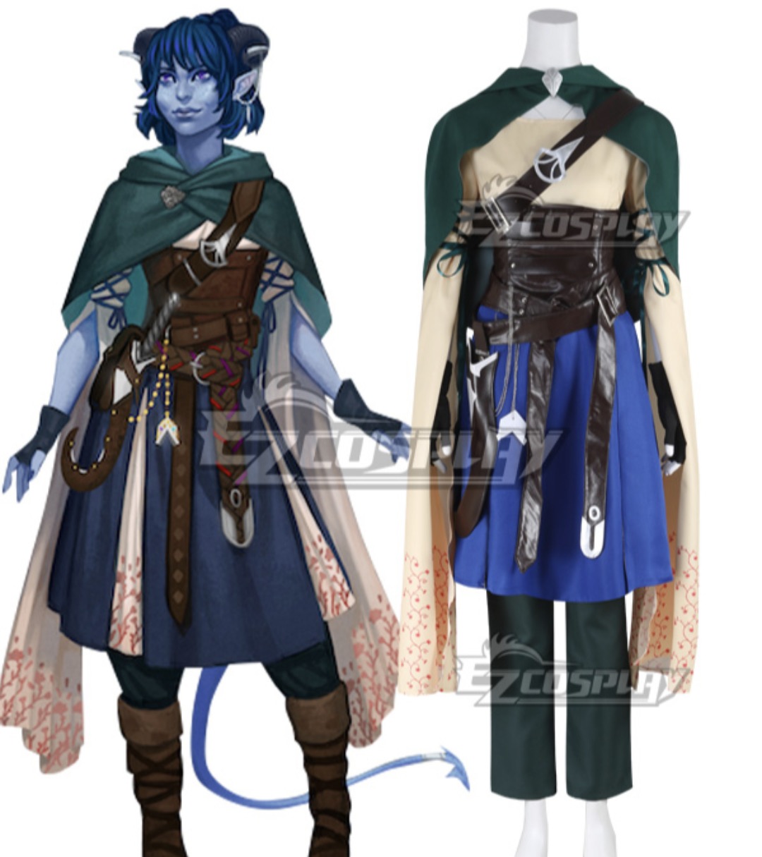 Hooded adventurer costume reference